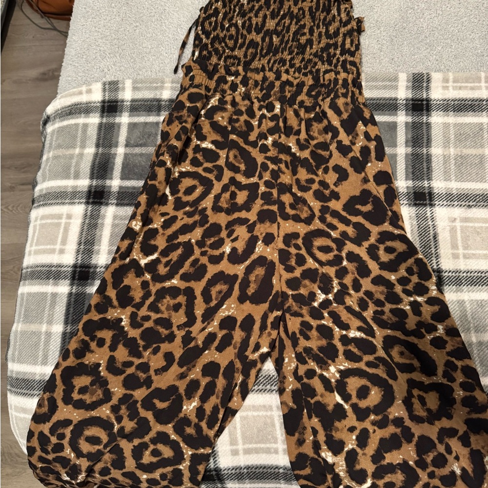 Leopard Print Women's Jumpsuit